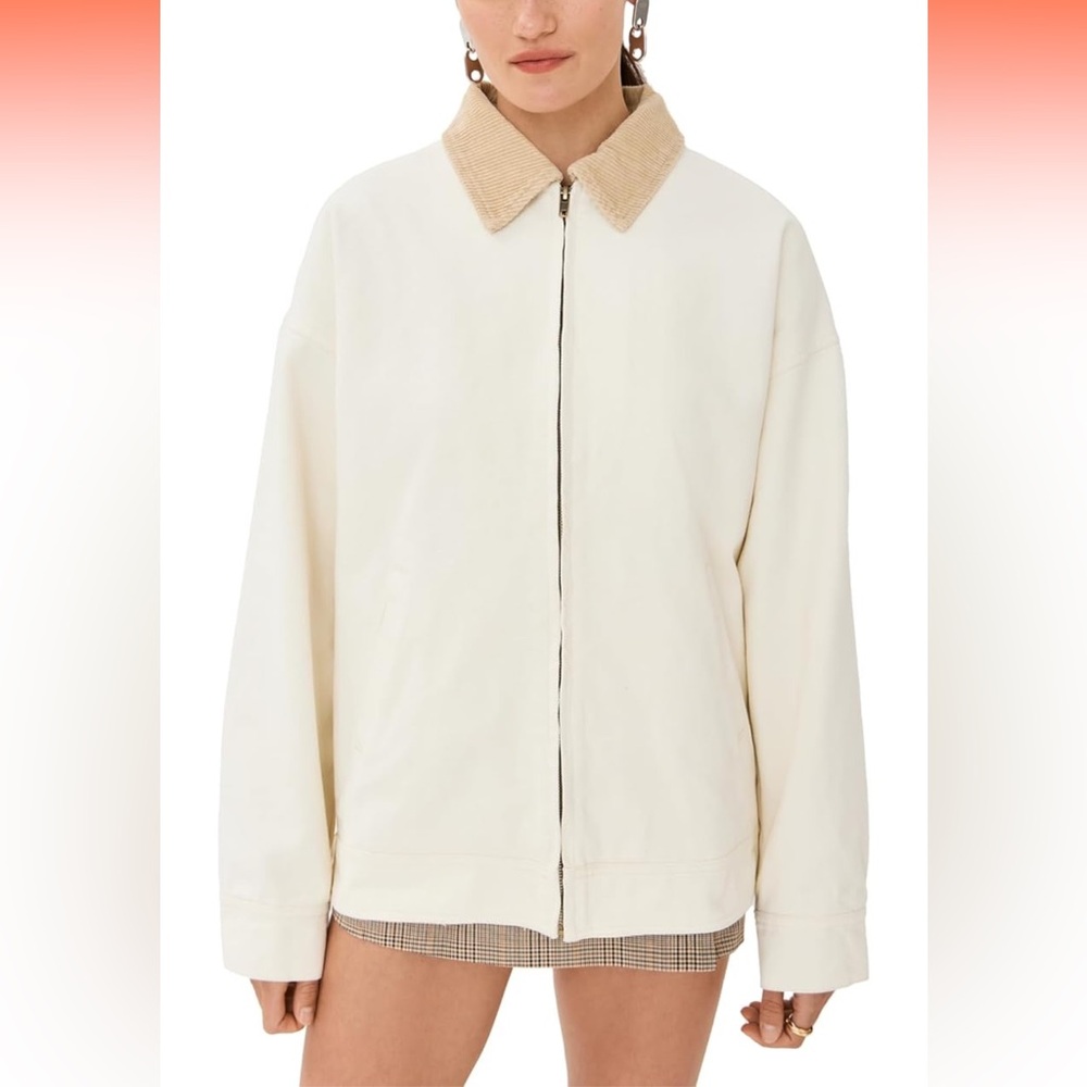 Lioness Cream Teddy Jacket with Tan Collar - Picture 2 of 5
